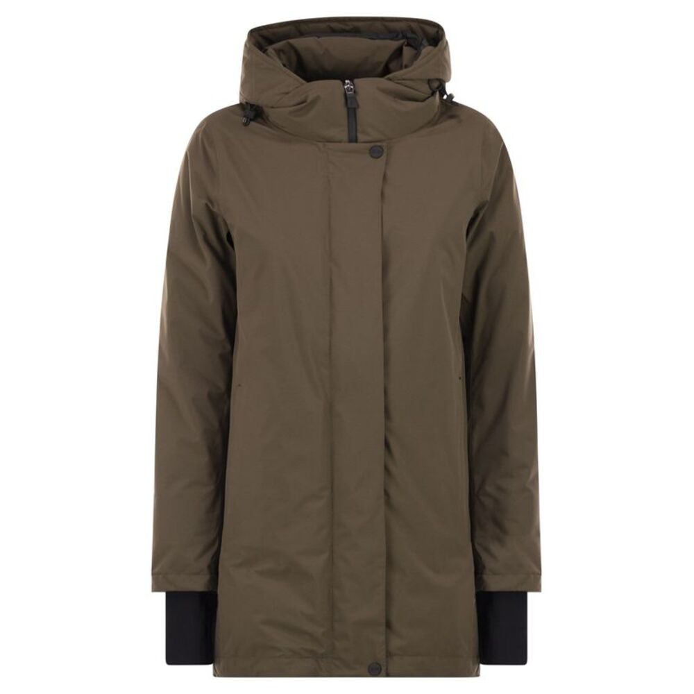 Herno Women A-Shaped Down Jacket With Hood, 2 Layers